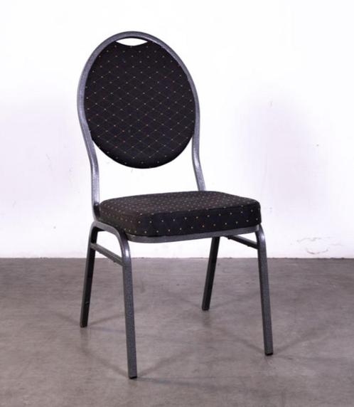 stackchair zwart (70 stuks), Huis en Inrichting, Stoelen, Zo goed als nieuw, Vijf, Zes of meer stoelen, Metaal, Stof, Zwart, Ophalen of Verzenden