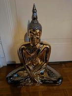 Italian Art Pottery Sculpture Buddha Oro Zecchino 24 Carati, Ophalen of Verzenden, Religie
