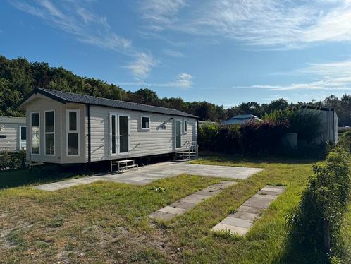 Nordik Chalet op boscamping in Brabant zonplaats D7, Caravans en Kamperen, Stacaravans, tot en met 4, Ophalen