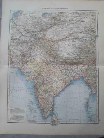 131-132 / Centraal Azië en India Schitterende Litho uit 1899 beschikbaar voor biedingen