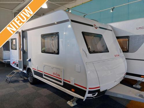 Bürstner Premio SkyLine 460 TS 2025 Fransbed/Rondzi, Caravans en Kamperen, Caravans, Bedrijf, tot en met 4, 1000 - 1250 kg, Rondzit