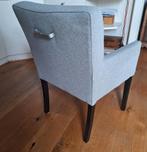 4 Grijze Eetkamerstoelen, Ophalen, Hout, Gebruikt, Vier