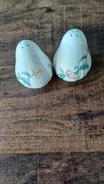 Villeroy & Boch peper en zoutvaatje, wit met bloemen, Delia, Huis en Inrichting, Keuken | Servies, Overige typen, Ophalen of Verzenden