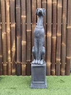 Set (2) Whippet honden met zuilen, Ophalen, Nieuw, Beton, Dierenbeeld