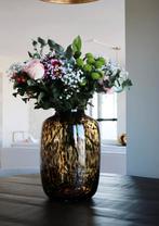 Cheetah Vaas, Huis en Inrichting, Woonaccessoires | Vazen, Overige kleuren, Ophalen of Verzenden, Minder dan 50 cm, Glas