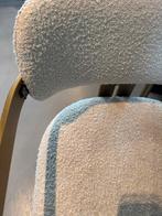 4x Eichholtz Barkruk Bouclé Wit, Ophalen, Gebruikt, Met voetsteun, 60 tot 90 cm