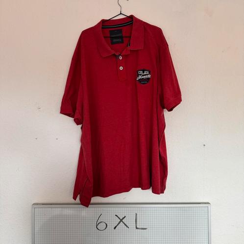 6XL Angelo Litrico Polo Shirt Rood Korte Mouwen, Kleding | Heren, Polo's, Gedragen, Overige maten, Rood, Ophalen of Verzenden