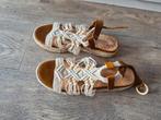 Boho sandalen maat 39 – bijna nieuw – macramé espadrille, Bruin, Zo goed als nieuw, Sandalen of Muiltjes, Ophalen of Verzenden