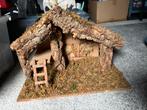 Kerststal zonder figuren - 40x25x30 cm, Diversen, Kerst, Ophalen of Verzenden, Zo goed als nieuw