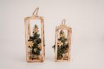 kerstlantaarn goud/zwart incl lichtjes, Diversen, Kerst, Ophalen of Verzenden, Nieuw