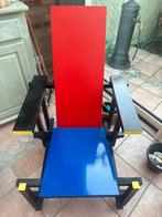 Replica Rietveld Stoel - Iconisch Design, Huis en Inrichting, Fauteuils, Gebruikt, Minder dan 75 cm, Ophalen of Verzenden, 50 tot 75 cm