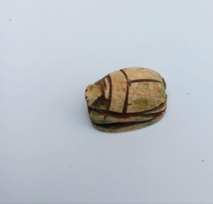 Antieke Scarabee - Oud Egyptisch Amulet, Antiek en Kunst, Antiek | Overige Antiek, Ophalen of Verzenden