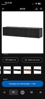 Besta tv meubel ikea, Huis en Inrichting, Kasten | Televisiemeubels, Ophalen, Gebruikt, 150 tot 200 cm, Minder dan 100 cm