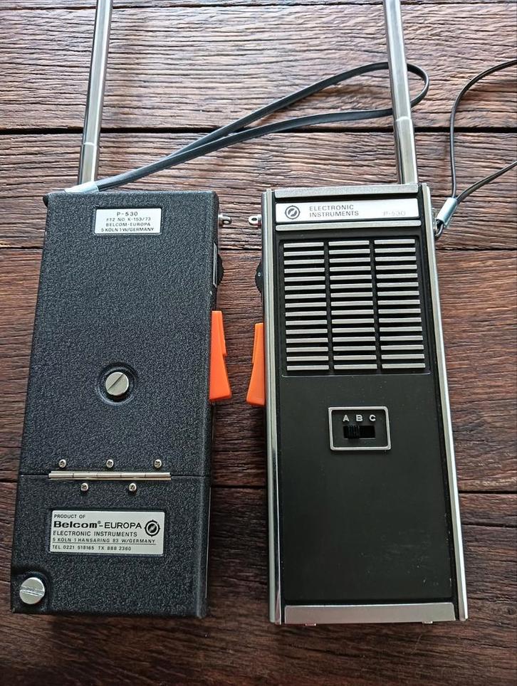 2 x belcom p-530 walkie talkie's, Telecommunicatie, Portofoons en Walkie-talkies, Zo goed als nieuw, Ophalen