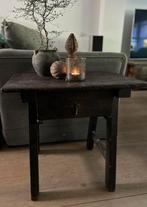 Klein oud sleets betaaltafeltje bijzettafel sober imperfect, Ophalen