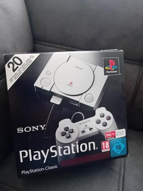 Playstation Classic Mini, Spelcomputers en Games, Spelcomputers | Sony PlayStation 1, Gebruikt, Met 2 controllers, Ophalen of Verzenden
