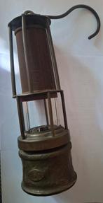 Oude mijnwerkerslamp van voor de 1 wereld oorlog, Antiek en Kunst, Ophalen of Verzenden, Koper