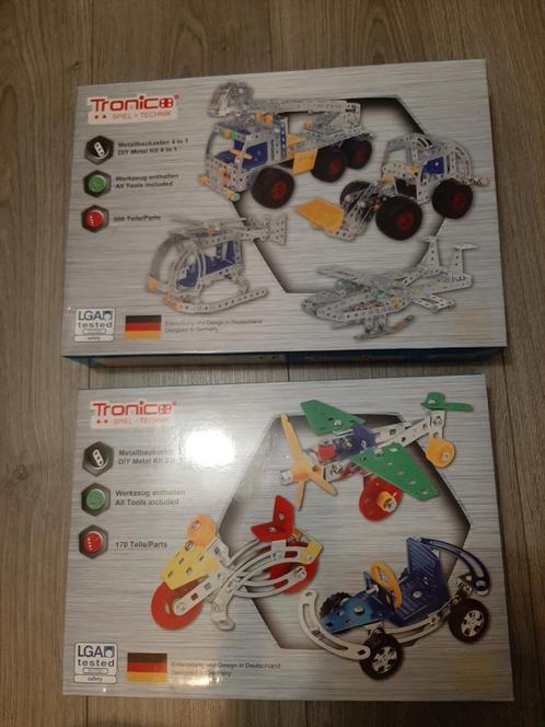 2 nieuwe metaalbouwsets, Kinderen en Baby's, Speelgoed | Bouwstenen, Nieuw, Overige merken, Ophalen of Verzenden