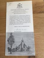 Bewijs van aflaten Nô 2520 Bisschop Arnoldus F. Diepen 1937, Verzamelen, Foto's en Prenten, Gebruikt, Ophalen of Verzenden, Voor 1940