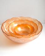 Oude Carnival glazen schalen set (jaren '50) in pracht staat, Ophalen of Verzenden