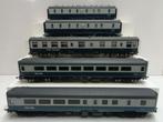 Mainline-5 rijtuigen BR 5x (H0)., Gebruikt, Gelijkstroom, Bachmann, Wagon
