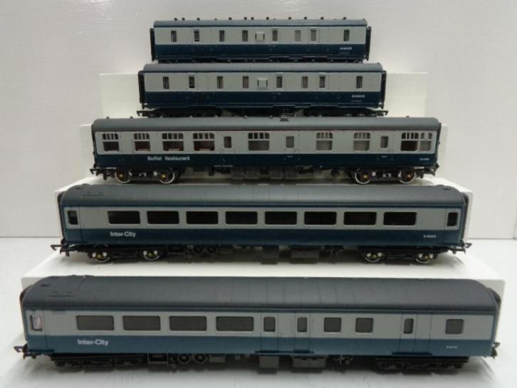 Mainline-5 rijtuigen BR 5x (H0)., Hobby en Vrije tijd, Modeltreinen | H0, Gebruikt, Wagon, Gelijkstroom, Bachmann, Ophalen of Verzenden