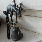 Deurbel gietijzer met  hert, Antiek en Kunst, Ophalen