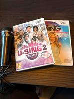 Nintendo Wii | U-Sing 2 en Lets sing 2016 met Microfoon, Muziek, Ophalen of Verzenden, Zo goed als nieuw, 3 spelers of meer