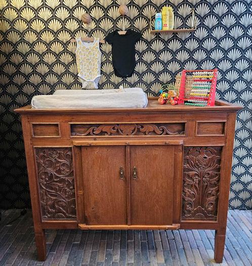 Mooie antieke houten commode, Kinderen en Baby's, Kinderkamer | Commodes en Kasten, Zo goed als nieuw, Minder dan 50 cm, Ophalen