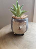 Egeltje potje met nep plantje, Huis en Inrichting, Ophalen of Verzenden, Zo goed als nieuw