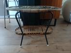 Riet rotan rohe tafeltje vintage jaren 60 70, Huis en Inrichting, Stoelen, Ophalen of Verzenden, Gebruikt, Bruin, Eén