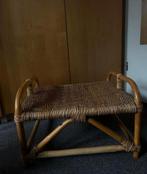 Rotan voeten bankje, Huis en Inrichting, Ophalen, Gebruikt, Rechthoekig, Minder dan 50 cm