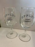 Offley port en sherry glazen set van 2 glazen, Ophalen of Verzenden, Nieuw, Borrel- of Shotglas