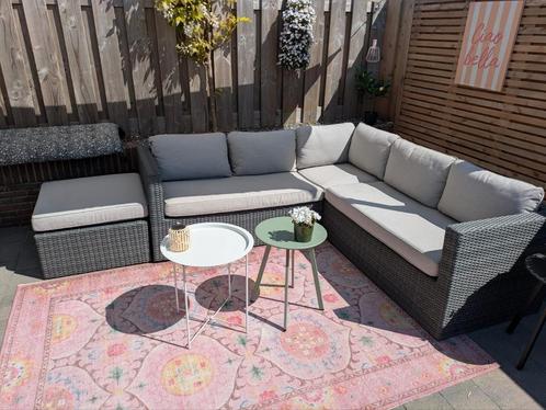 Heerlijke loungeset,tuinset donau, intratuin, Tuin en Terras, Tuinsets en Loungesets, Zo goed als nieuw, Loungeset, Bank, Bijzettafel