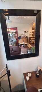 Zware spiegel met zwarte houten rand, Ophalen, Gebruikt, -, -
