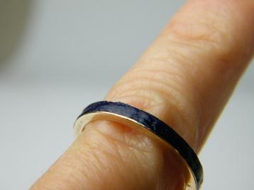 Stackring aanschuifring vintage goud met emaille. beschikbaar voor biedingen