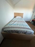 Ikea bed Malm 90x200 + Lattenbodem, Huis en Inrichting, Slaapkamer | Bedden, Ophalen, Gebruikt, 90 cm, Eenpersoons