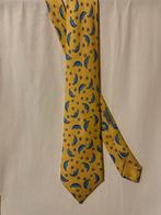 Hermès Zijden Stropdas, Ophalen of Verzenden, Zo goed als nieuw, Geel, Met patroon