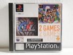 PS1 Gran Turismo & Motor Toon GP2 - 2 Games in 1!, Gebruikt, Racen en Vliegen, 2 spelers, Eén computer