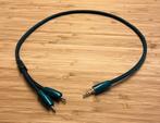Audioquest Evergreen verloop 3,5mm naar 2x rca 60cm, Ophalen of Verzenden, Zo goed als nieuw, Minder dan 2 meter, Interlink-kabel