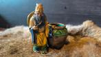 Vintage Chinese Sancai beeldje met pot – geglazuurd aardewer, Ophalen of Verzenden