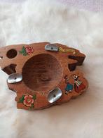 jaren 70 houten asbak Mallorca, Ophalen of Verzenden, Gebruikt, Asbak