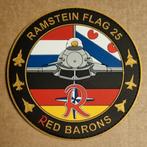 GAF TLG71 Red Barons Ramstein Flag 2025 GOLD Patch, Ophalen of Verzenden, Nederland, Embleem of Badge