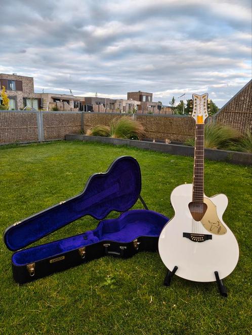 Gretsch G5022CWFE-12 Rancher Falcon Jumbo incl. hardcase, Muziek en Instrumenten, Snaarinstrumenten | Gitaren | Akoestisch, Zo goed als nieuw