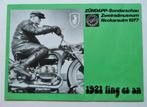 Zündapp Folder Tentoonstelling Zweiradmuseum Neckarsulm 1977, Verzenden, Overige merken