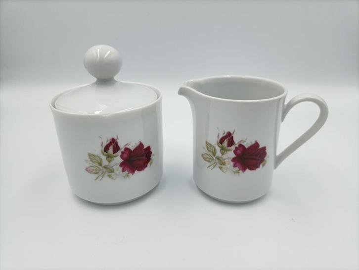 Vintage Bavaria Roomstel roos., Antiek en Kunst, Antiek | Porselein, Ophalen of Verzenden