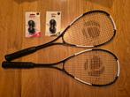 Artengo Squashracket (2x) en squashballen zgan, Ophalen, Zo goed als nieuw
