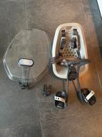 Yepp Voorzitje Fiets + Windscherm + Adapter, Ophalen, Voetsteuntjes, 0 t/m 18 kg, Voorzitje