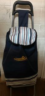 boodschappenkar met extra tas boodschappen trolley kar, Ophalen, Gebruikt, Blauw, 30 cm of meer