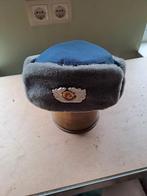 Originele DDR Bontmuts NVA, Ophalen of Verzenden, Landmacht, Duitsland, Helm of Baret